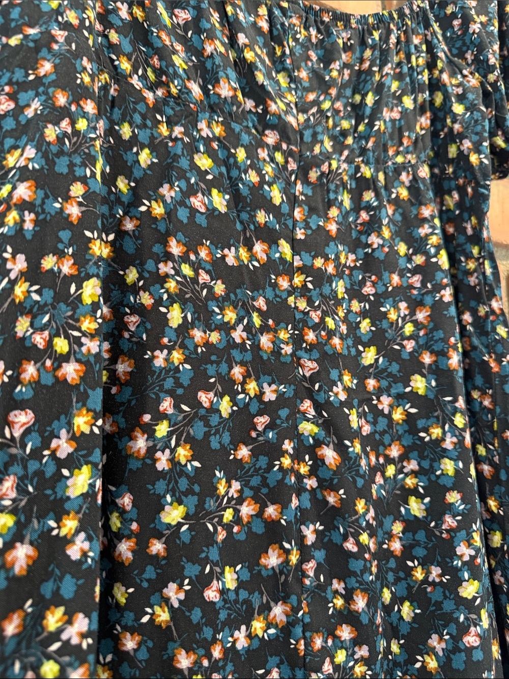 wild fable Black Floral Puff Sleeve Mini Dress - Picture 6 of 6